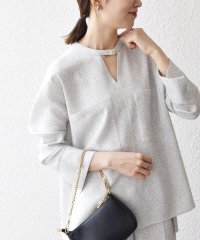 SHIPS any WOMEN/《予約》SHIPS any:〈洗濯機可能〉ツイード ライク ポケット ブラウス［NAVY BLUE］/508443442