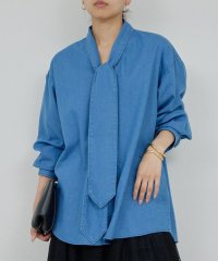 GALLARDAGALANTE/デニムボウタイブラウス/508443539