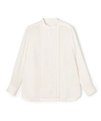 Ballsey/【WEB先行予約】スムースサテン ピンタックブラウス/508443636