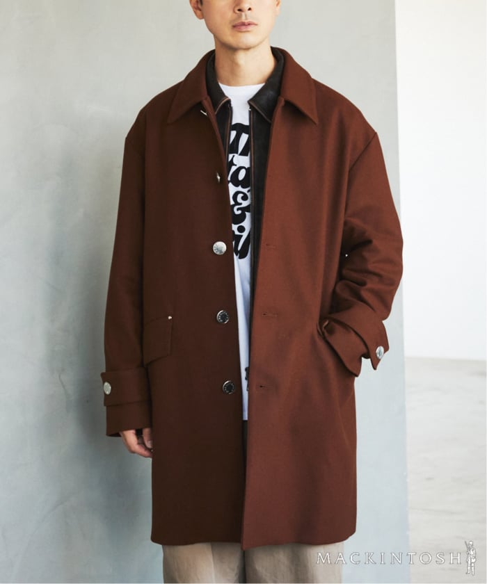 マッキントッシュMACKINTOSH エディフィス別注 HUMBIE ピーコート Mackintosh新作別注コート「HUMBIE」秋の”最旬”アウタースタイル