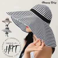 SneepDip/スニープディップ SneepDip 【7269】ボーダーつば広ハット/508443961