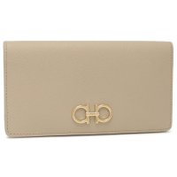 FERRAGAMO/サルバトーレフェラガモ Salvatore Ferragamo カードケース 長財布 ガンチーニ ベージュ レディース Salvatore Ferragamo /508444471