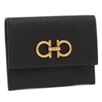 FERRAGAMO/サルバトーレフェラガモ Salvatore Ferragamo カードケース ガンチーニ ブラック レディース Salvatore Ferragamo 2208/508444481