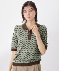 THE SHOP TK(Women)/ザ ショップ ティーケー (ウィメン) THE SHOP TK(Women) 柄アソートポロニット/508444503