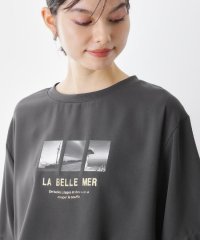 THE SHOP TK(Women)/ザ ショップ ティーケー (ウィメン) THE SHOP TK(Women) ポーラプリント布帛Tシャツ/508444528