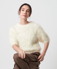 BEAUTY&YOUTH UNITED ARROWS/フェザーヤーン ハーフスリーブ ニットプルオーバー/508444888
