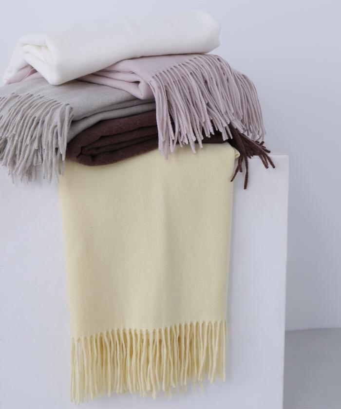 ナチュラルベーシック ストール 茶系 新品 NATURAL BASIC