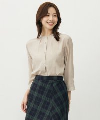 J.PRESS LADIES（LARGE SIZE）/【洗える・速乾・接触冷感】リライムライトローン バックフレア ブラウス/508353738