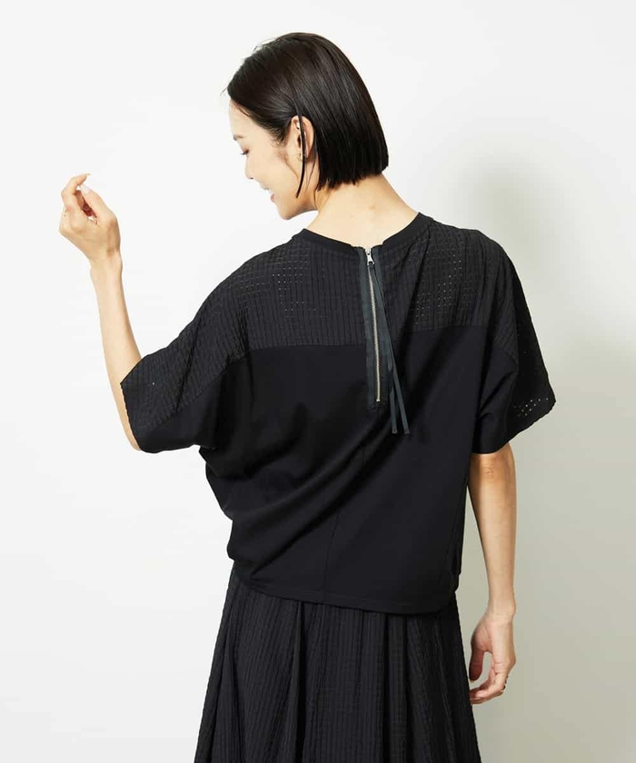 ミッシェル セットアップ対応]トリオシアーチェックカットソー(508446529