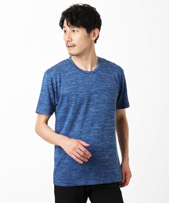 メランジ調クルーネックTシャツ(508446536) | エムケーオム(MK