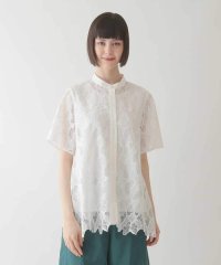 HIROKO BIS/迷彩レースジョイントブラウス /洗える/508446542