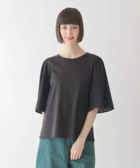 HIROKO BIS/【接触冷感】コットンレースボリューム袖カットソー /洗える/508446552