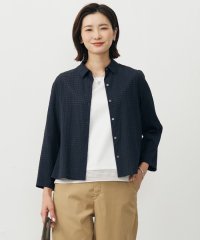 J.PRESS LADIES（LARGE SIZE）/【洗える・吸水速乾】トリオシアーチェック ブラウス/508448044