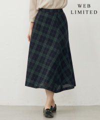 J.PRESS LADIES（LARGE SIZE）/【WEB限定カラーあり・洗える】SOFT SHEER チェック フレア スカート/508448048