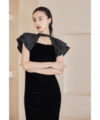 niana/ニアナ niana ドレープベロアドレス パーティードレス オケージョンドレス 結婚式 二次会 同窓会 お呼ばれワンピース/507717476