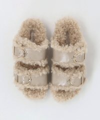 green label relaxing/ダブルベルト フェイクファー サンダル/508410167