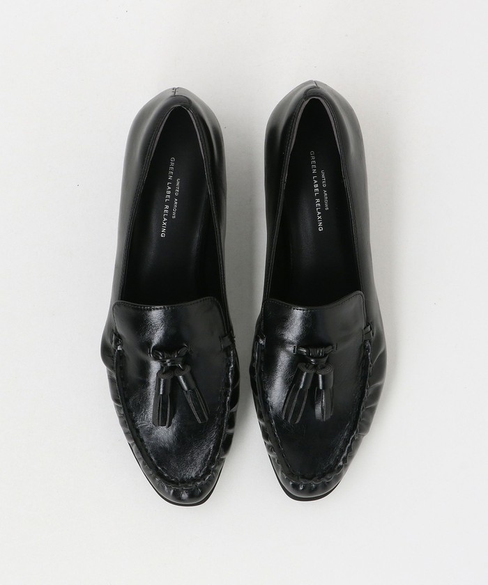 【未使用級】green label relaxing（8.5）プレーントゥ green label relaxing＞レザー プレーントゥ V3 シューズ