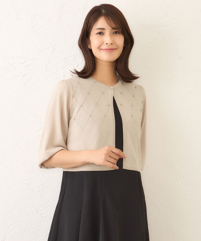 新品タグ　未使用　大きいサイズⅤ トゥービーシック　フリルボレロ UVショルダーフリル ボレロ(トップス)｜TO BE CHIC(トゥー ビー