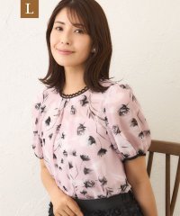 TO BE CHIC(L SIZE)/【L】ダブルフラワープリント ブラウス/508436639
