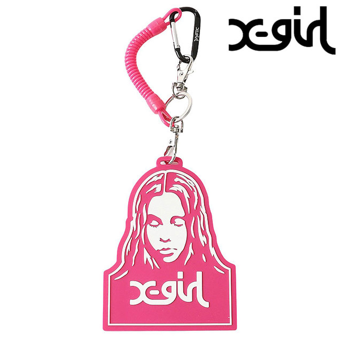 エックスガール X－girl FACE PASS CASE PINK [105253054019