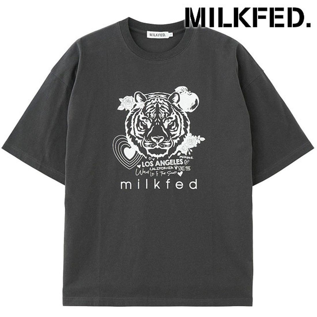 ミルクフェド MILKFED. タイガーショートスリーブティー 103253011005 FW25 TIGER S S TEE レディース トップス 半袖Tシャツ OFF-WHITE  正規取扱店 楽天市場】ミルクフェド MILKFED. タイガーショートスリーブ