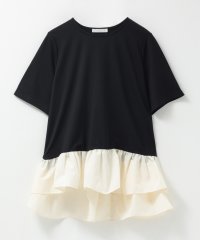 MAC HOUSE/マックハウス Mac－House ポンチ素材 ヘム切替ペプラムトップス/508448339