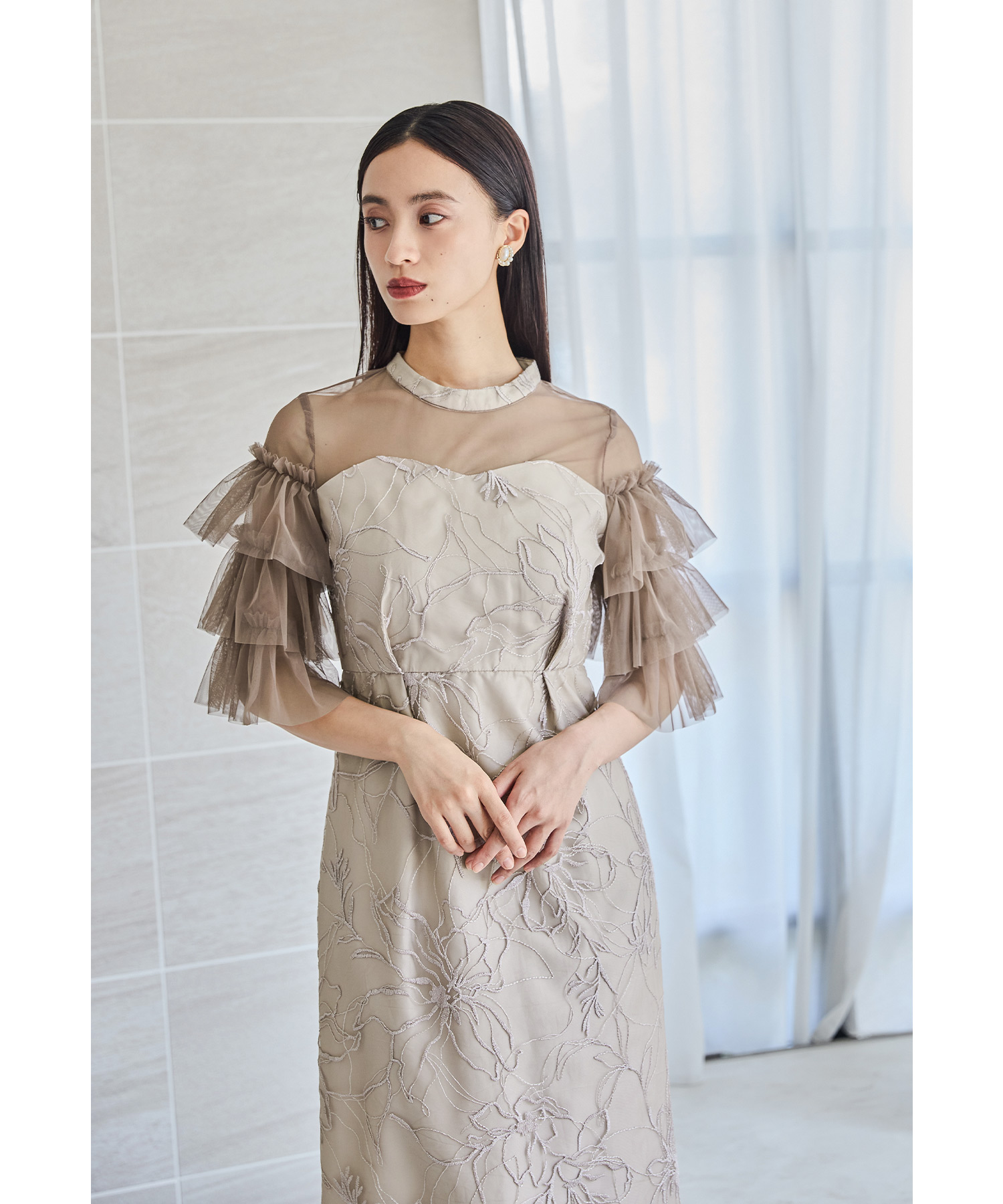 オケージョンドレス / et.UNiVER niana ニアナ niana フラワーチュールカットアウトドレス 結婚式