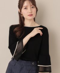 Couture Brooch/クチュール ブローチ Couture Brooch シアーフレアー袖ニットトップス/508448767