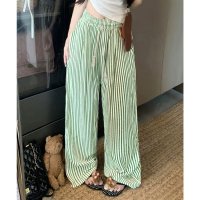 miniministore/ミニミニストア miniministore ストライプセミワイドパンツ ハイウエスト/508448928