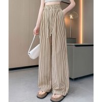 miniministore/ミニミニストア miniministore ストライプセミワイドパンツ ハイウエスト/508448928