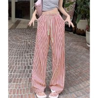 miniministore/ミニミニストア miniministore ストライプセミワイドパンツ ハイウエスト/508448928