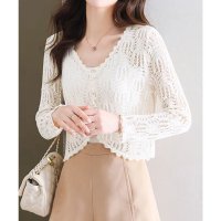 miniministore/ミニミニストア miniministore 透かし編みカーディガンフェミニン夏羽織り/508448933
