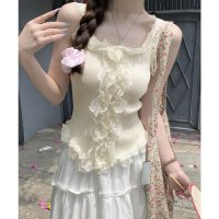miniministore/ミニミニストア miniministore レースフリル ニットタンクトップ 韓国風/508448936