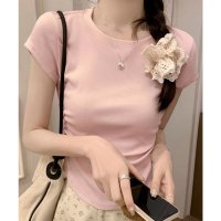 miniministore/ミニミニストア miniministore サイドギャザーtシャツ 半袖トップス夏服/508448937