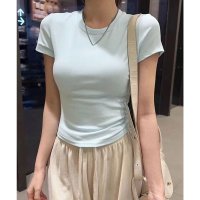 miniministore/ミニミニストア miniministore サイドギャザーtシャツ 半袖トップス夏服/508448937