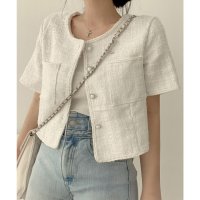 miniministore/ミニミニストア miniministore ツイード風ジャケットノーカラージャケット/508448939
