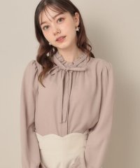 Couture Brooch/クチュール ブローチ Couture Brooch タイ付きピコフリルブラウス/508448985