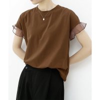 miniministore/ミニミニストア miniministore 袖シアーTシャツチュール切替えカットソー/508449119