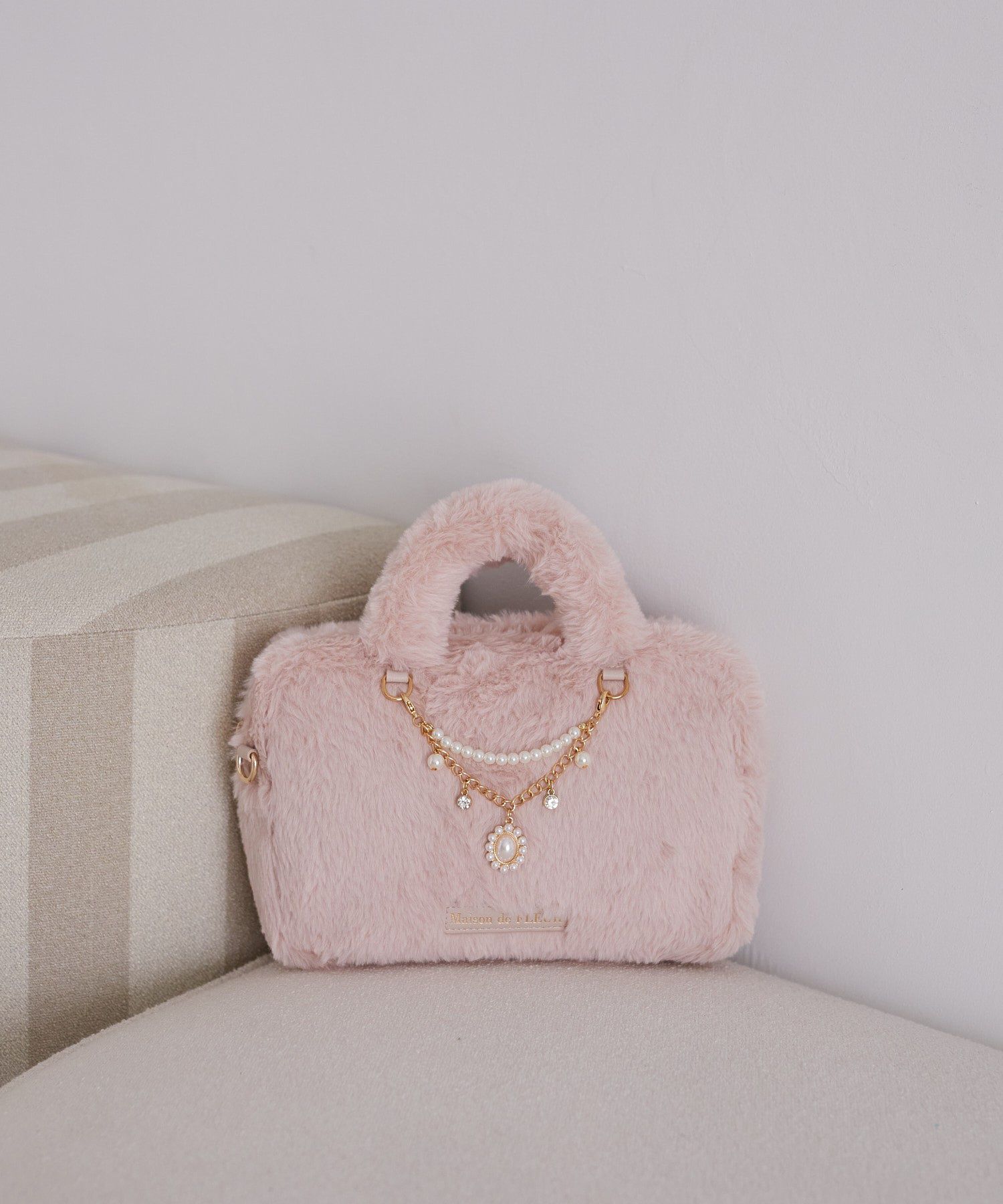 メゾン ド フルール Maison de FLEUR チャーム付きファー2Way