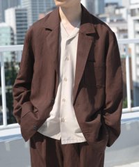 ITEMS URBAN RESEARCH/Linen Blend Tailored Shirts Jacket/508449360
