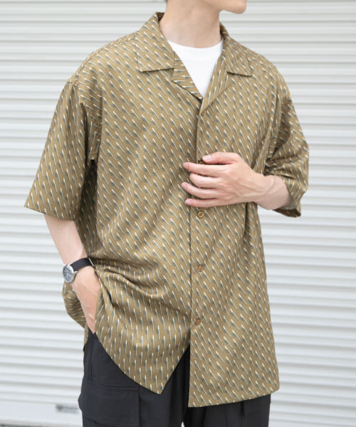 creative drug store オープンカラーシャツ オープンカラーシャツ ワークシャツ 開襟[品番：QA000002475