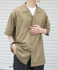ITEMS URBAN RESEARCH/ジオメトリックプリントオープンカラーシャツA/508449362