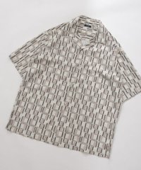 ITEMS URBAN RESEARCH/ジオメトリックプリントオープンカラーシャツB/508449363