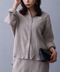 NICOLE white/楊柳シャツ/508399656