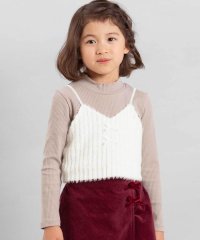BeBe/シャギーニットキャミビスチェ+テレコハイネック長袖Tシャツセット(100~150/508408259