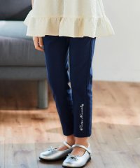 BeBe/ストレッチツイルロゴ刺しゅうスリムロングパンツ(90~150cm)/508408263