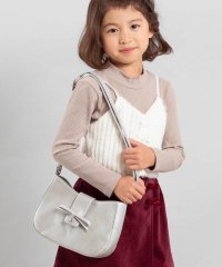 BeBe/レザー調リボンフラップベルト付きショルダーバッグ/508408268