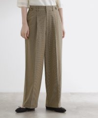 grove/グローブ grove ウエストタブチェックワイドパンツ/508450493