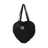 MILK FED/ミルクフェド MILKFED. トートバッグ レディース キャンバス 軽量 サブバッグ 肩掛け マチなし 無地 ロゴ ハート かわいい 学生 大学生 高校生 B/508451217