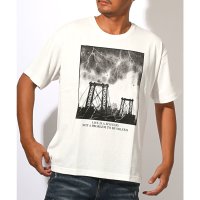 LUXSTYLE/ラグスタイル LUXSTYLE メタルラインストーンフォトプリント半袖Tシャツ/トップス クルーネック フォトプリント メタル ラインストーン ニューヨーク N/508451227